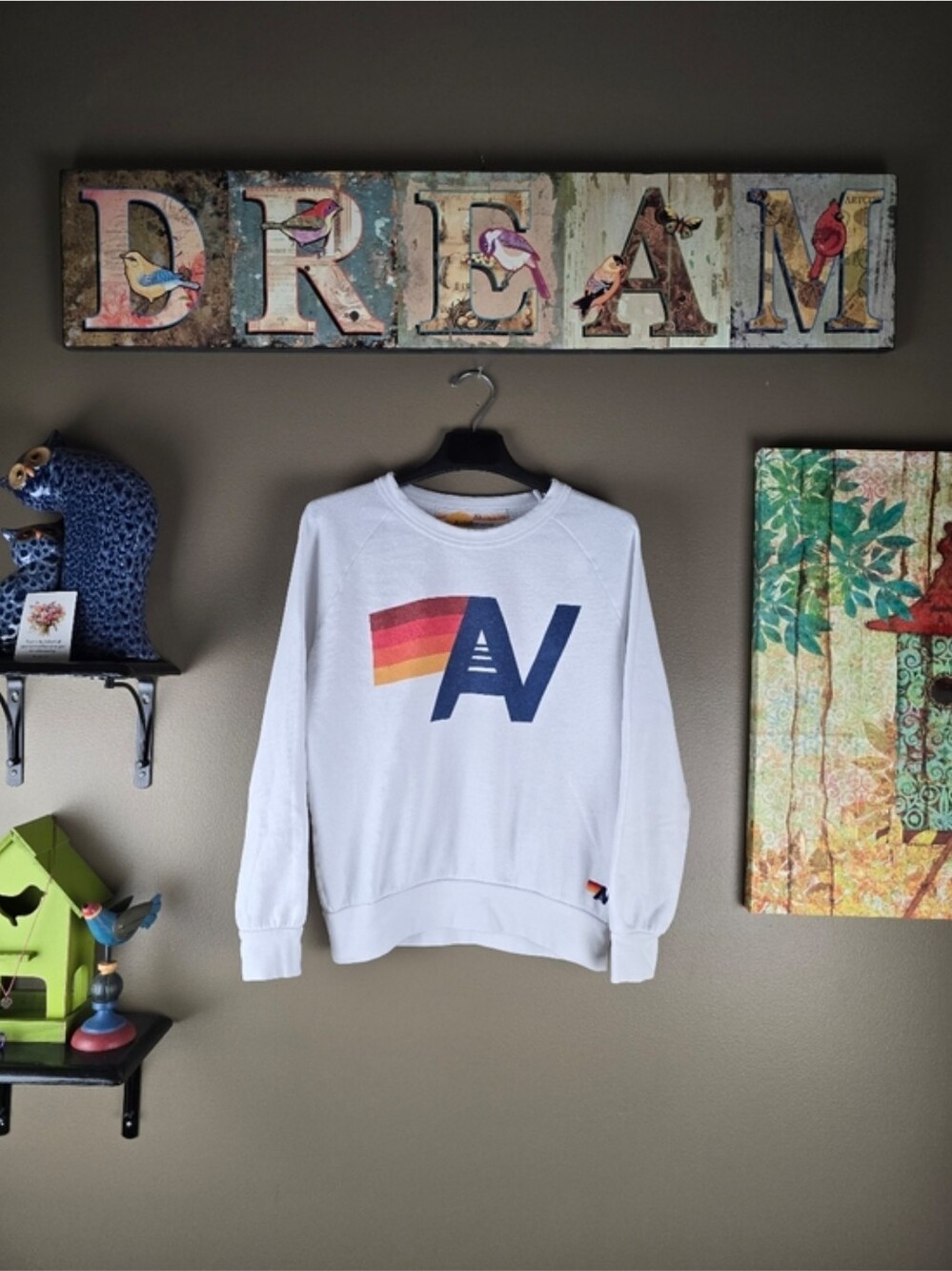 Aviator Nation Logo Crewneck Sweatshirt XS